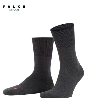 Calzini Uomo Falke Run Socks Grigie | ULEN56738