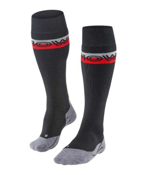 Calzini Uomo Falke SK2 Intermediate Skiing Knee-high Socks Nere | VWCO61083