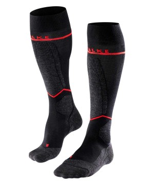 Calzini Uomo Falke SK4 Advanced Compression Light Skiing Knee-high Socks Nere | PWBH38296