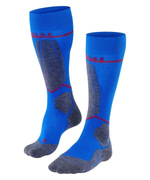 Calzini Uomo Falke SK4 Advanced Compression Light Skiing Knee-high Socks Blu | JOQG20678