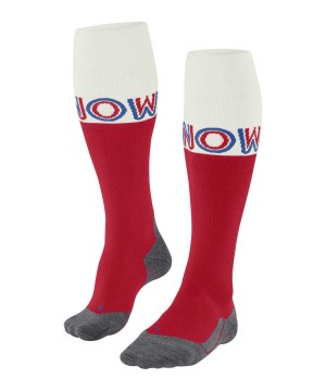 Calzini Uomo Falke SK4 Advanced Skiing Knee-high Socks Rosse | NSMC62401