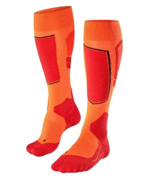 Calzini Uomo Falke SK4 Advanced Skiing Knee-high Socks Arancioni | RMTO34079