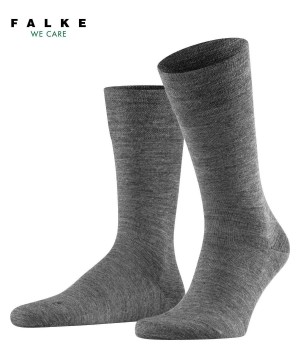 Calzini Uomo Falke Sensitive Berlin Socks Grigie | MRQV60382