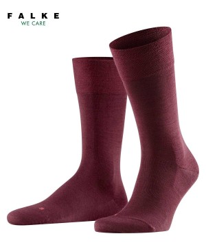 Calzini Uomo Falke Sensitive Berlin Socks Rosse | SLMW69740