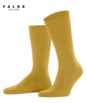 Calzini Uomo Falke Sensitive New York Socks Gialle | DJRF50893