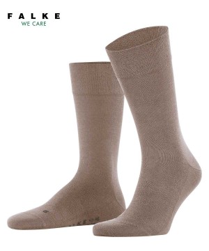 Calzini Uomo Falke Sensitive New York Socks Marroni | PJCT52374