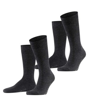 Calzini Uomo Falke Swing 2-Pack Socks Grigie | FXAN58317