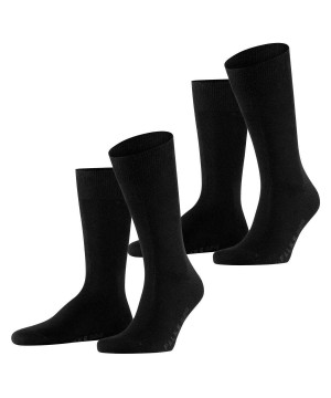 Calzini Uomo Falke Swing 2-Pack Socks Nere | JPMV19573