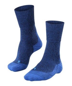 Calzini Uomo Falke TK1 Adventure Wool Trekking Socks Blu | LOCX50943