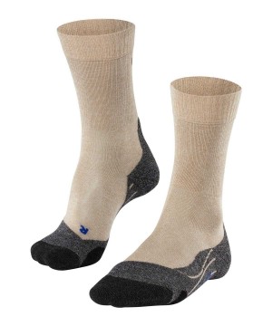 Calzini Uomo Falke TK2 Explore Cool Trekking Socks Beige | YWZU73905