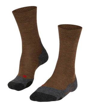 Calzini Uomo Falke TK2 Explore Melange Trekking Socks Marroni | ZXVI17325