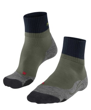 Calzini Uomo Falke TK2 Explore Short Trekking Short sock Verdi | OGDP86572