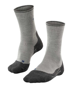 Calzini Uomo Falke TK2 Explore Wool Silk Trekking Socks Grigie | EFMB96872