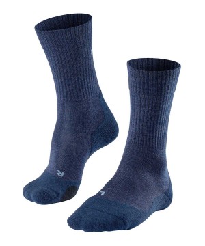 Calzini Uomo Falke TK2 Explore Wool Trekking Socks Blu | EZLS50918