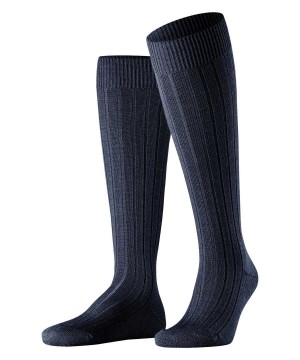 Calzini Uomo Falke Teppich im Schuh Knee-high Socks Blu | MNEO92473