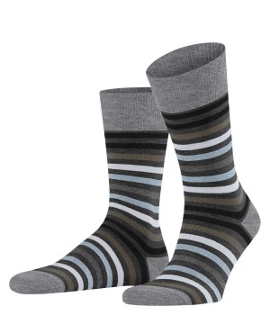 Calzini Uomo Falke Tinted Stripe Socks Grigie | OBZD18257