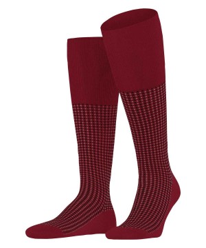 Calzini Uomo Falke Uptown Tie Knee-high Socks Rosse | KDTB58623