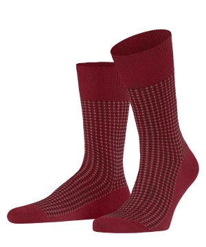 Calzini Uomo Falke Uptown Tie Socks Rosse | DFTY27910