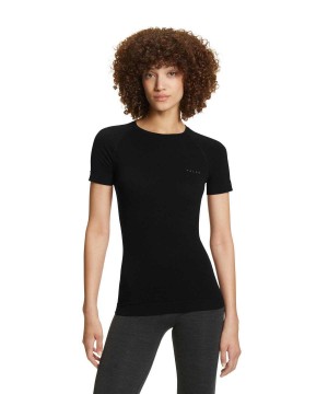 Camicia A Maniche Corte Donna Falke T-Shirt Wool-Tech Light Nere | DRPQ72451