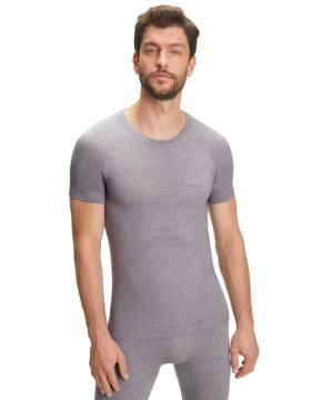 Camicia A Maniche Corte Uomo Falke T-Shirt Wool-Tech Light Grigie | IWHD96324