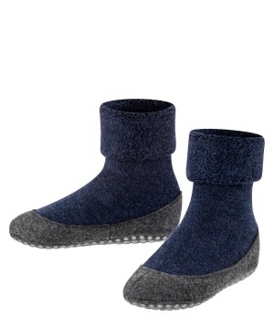 House Socks & Slippers Bambino Falke Cosyshoe Teens Slippers Blu | XGJU87624