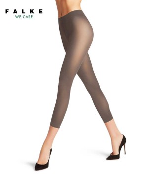 Leggings & Capri Donna Falke Pure Matt 50 DEN Capri Marroni | MJCF20934