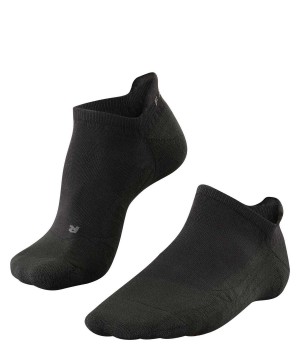 No Show Socks Uomo Falke GO2 Invisible Golf Invisibles Nere | AUKR30826