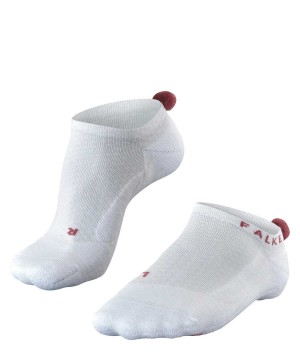 Sports Socks Donna Falke GO2 Pompom Golf Invisibles Bianche | MTZS02819