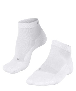 Sports Socks Donna Falke GO2 Short Golf Short sock Bianche | XNYK96238