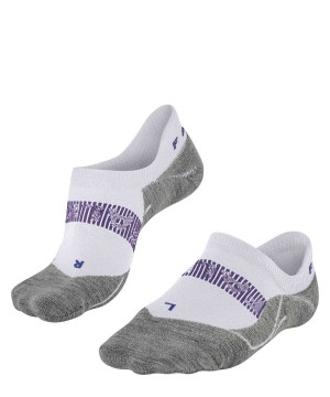 Sports Socks Donna Falke RU4 Endurance Cool Invisible Running Invisibles Bianche | SQRF30285