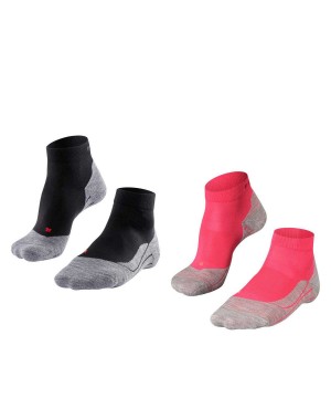 Sports Socks Donna Falke RU4 Endurance Short 2-Pack Short sock Multicolored | GPNQ59061