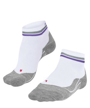 Sports Socks Donna Falke RU4 Endurance Short Reflect Running Short sock Bianche | DPQJ74905