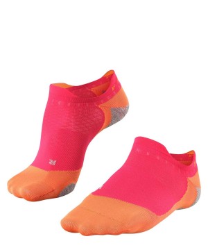 Sports Socks Donna Falke RU5 Race Invisible Running Invisibles Rosse | AIOZ02758