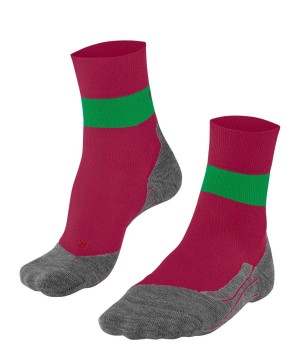 Sports Socks Donna Falke RU Compression Stabilizing Running Socks Rosse | QHYM37905