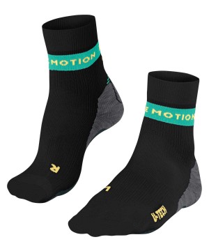 Sports Socks Donna Falke RU True Motion Aion Running Socks Nere | QTON70129