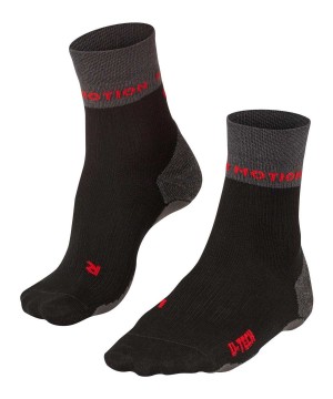 Sports Socks Donna Falke RU True Motion Nevos Running Socks Nere | JHFY32471