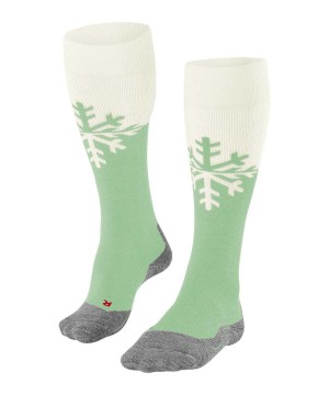 Sports Socks Donna Falke SK2 Intermediate Skiing Knee-high Socks Verdi | FEPX90267