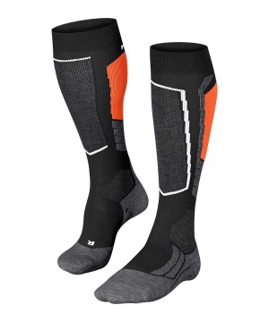 Sports Socks Donna Falke SK2 Intermediate Skiing Knee-high Socks Nere | TUBY40719