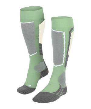 Sports Socks Donna Falke SK2 Intermediate Wool Skiing Knee-high Socks Verdi | CHNT21540