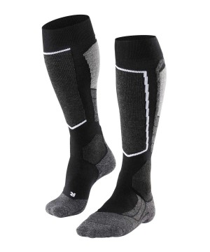 Sports Socks Donna Falke SK2 Intermediate Skiing Knee-high Socks Nere | TCDB43926