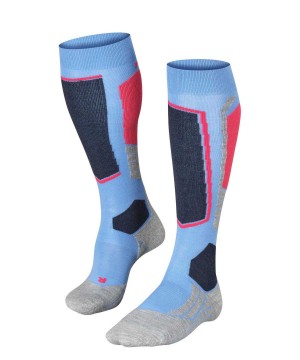 Sports Socks Donna Falke SK2 Intermediate Skiing Knee-high Socks Blu | WHUV05782