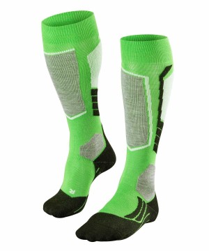 Sports Socks Donna Falke SK2 Intermediate Skiing Knee-high Socks Verdi | OQGR57681