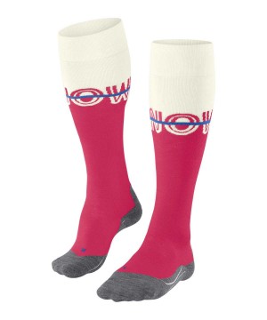 Sports Socks Donna Falke SK4 Advanced Skiing Knee-high Socks Rosse | UYVD48106