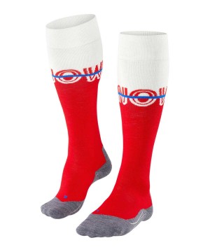 Sports Socks Donna Falke SK4 Advanced Skiing Knee-high Socks Rosse | PCTX10697