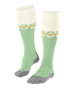 Sports Socks Donna Falke SK4 Advanced Skiing Knee-high Socks Verdi | UMFI92753