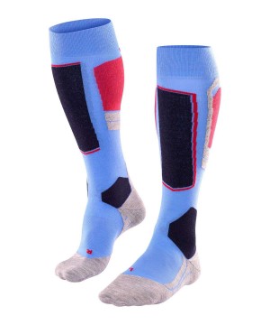 Sports Socks Donna Falke SK4 Advanced Skiing Knee-high Socks Blu | YCKA65482