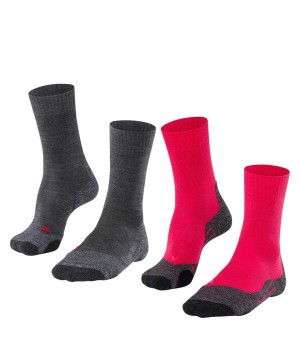 Sports Socks Donna Falke TK2 Explore 2-Pack Socks Multicolored | ZMTP81940