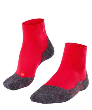 Sports Socks Donna Falke TK2 Explore Cool Short Trekking Short sock Rosse | STQO48576