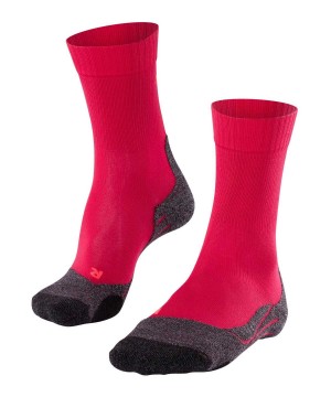 Sports Socks Donna Falke TK2 Explore Cool Trekking Socks Rosse | NQBZ56149