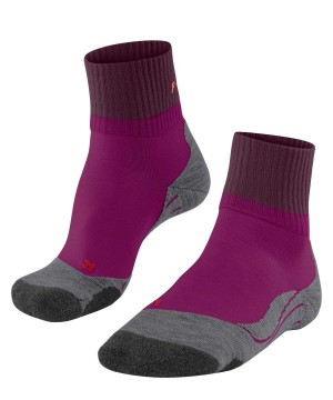 Sports Socks Donna Falke TK2 Explore Short Trekking Short sock Viola | AXBZ80916